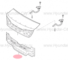 Панель задняя Hyundai Sonata VII