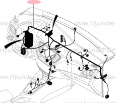 Проводка передней консоли Hyundai Solaris II