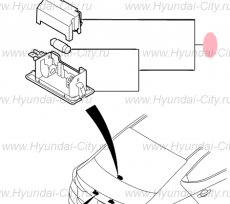 Лампа багажника в сборе Hyundai Sonata VII