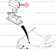 Кожух лампы багажника Hyundai Sonata VII