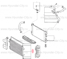 Радиатор кондиционера Hyundai Solaris II