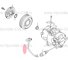 Проводка компрессора кондиционера Hyundai Sonata VII