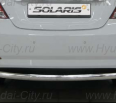 Защита бампера заднего Hyundai Solaris I